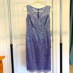 Adrianna Papell special occassion dress lavender 6P